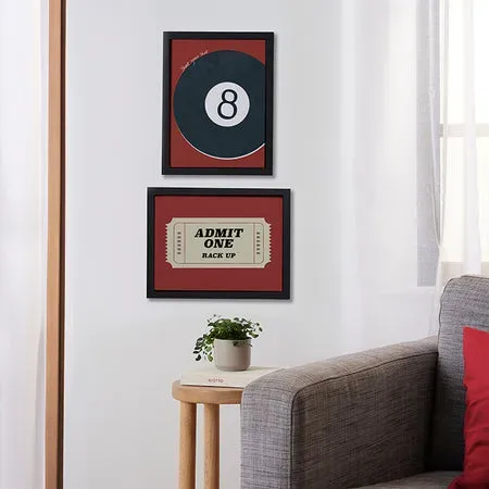 Society6 Retro Game Set affiche encadrée duo arcade