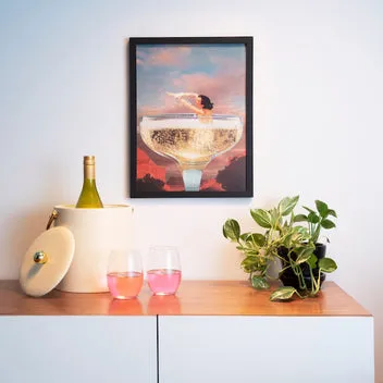 Society6 Lily Pond Lane affiche foil édition limitée