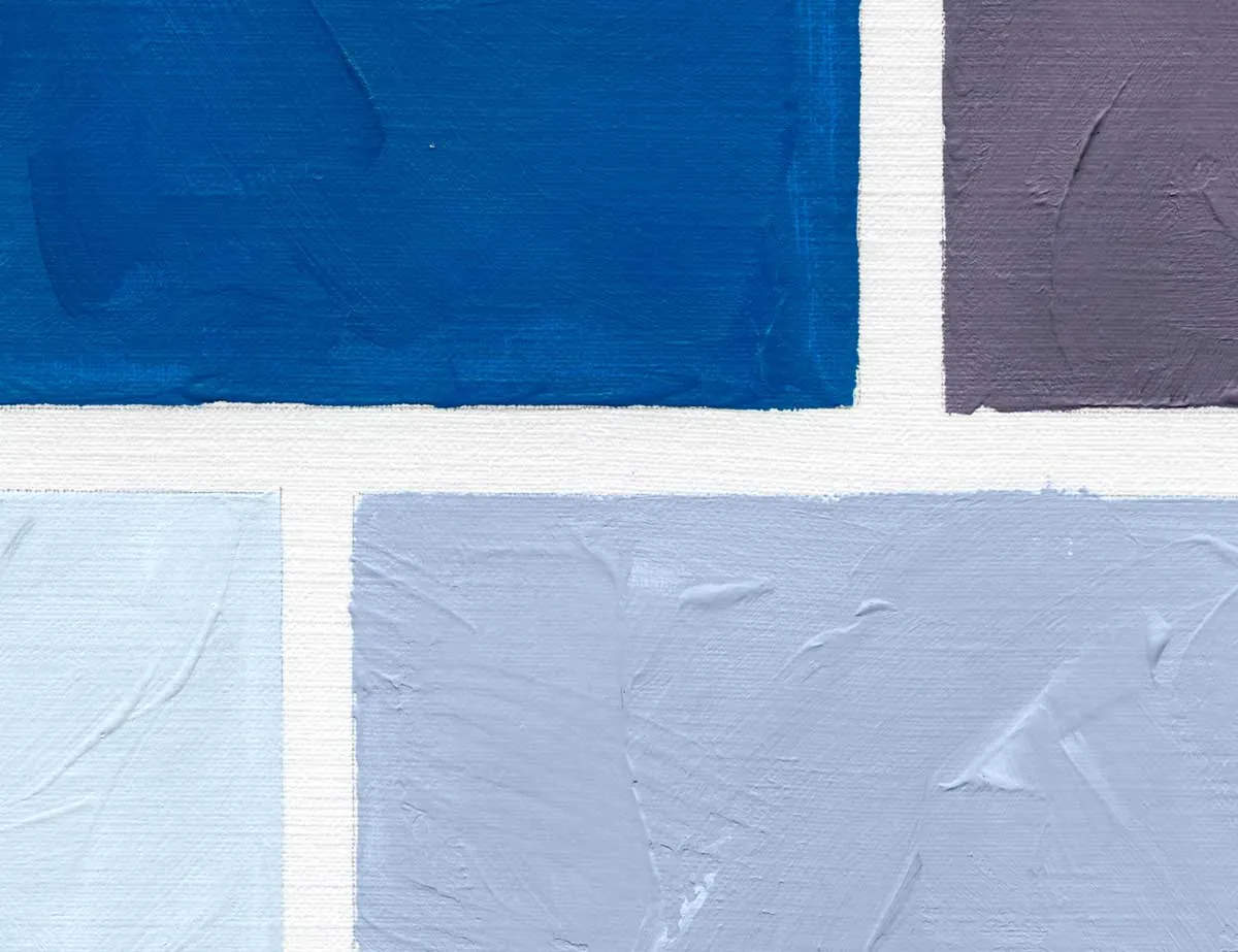 Mademoiselle Tiss Poudrées Bleue tête de lit tissu effet poudré