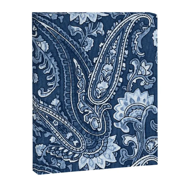 Society6 Blue indigo paisley tableau sur toile