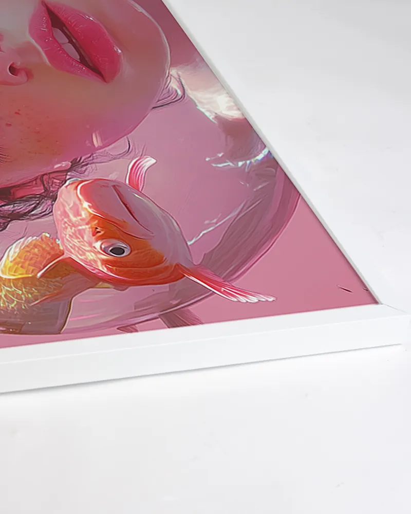 Any Image Pink Aquarium toile encadrée