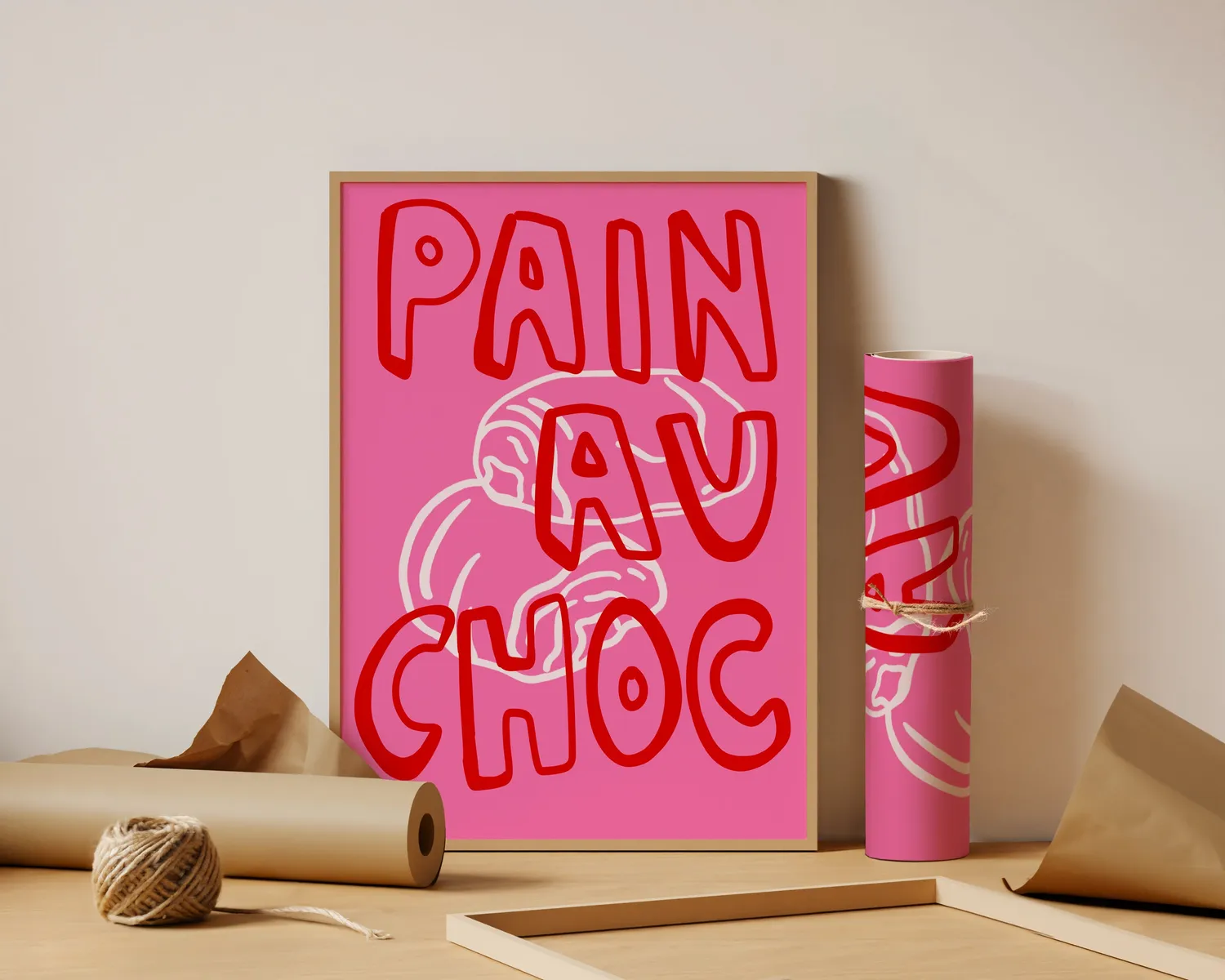 Maddison Ball Pain Au Choc affiche boulangerie