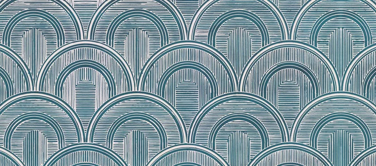 Mademoiselle Tiss Années Folles tête de lit tissu art déco