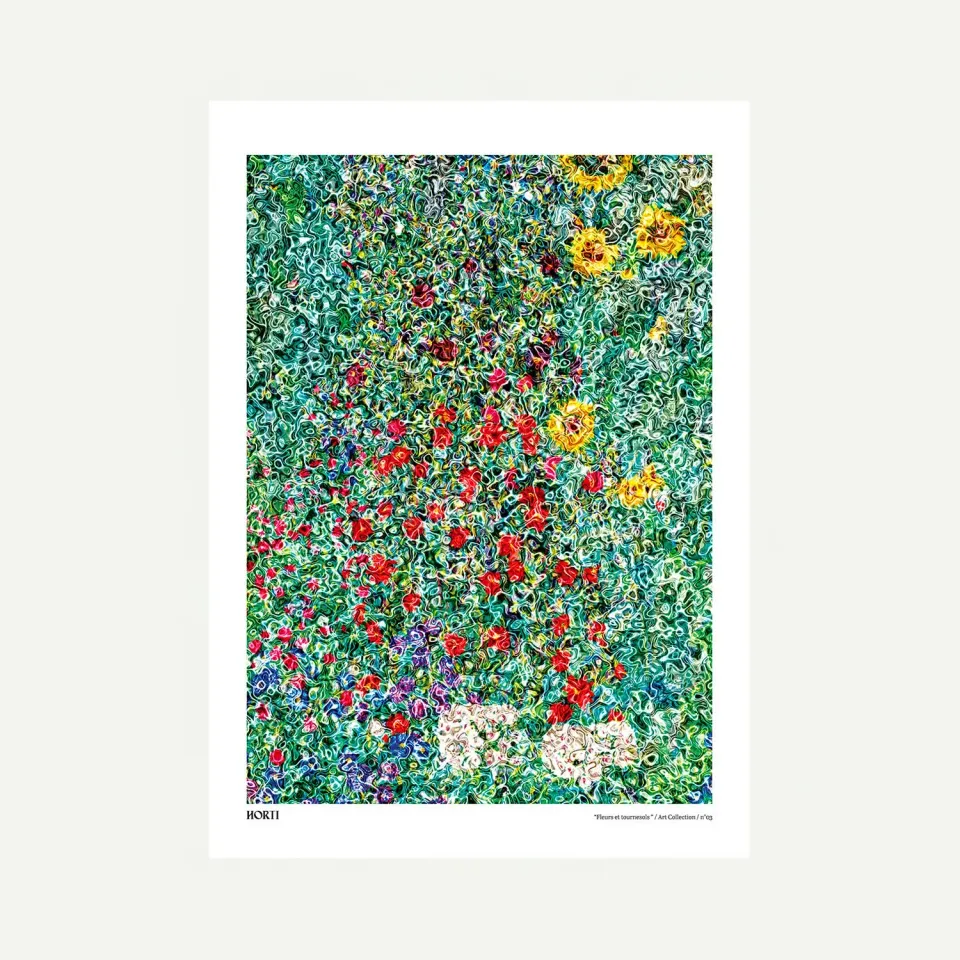 Horti Affiche N°3 50x70 fleurs tournesols