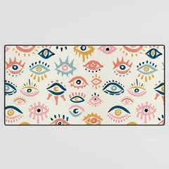 Society6 Mystic Eyes tapis de bureau motif yeux