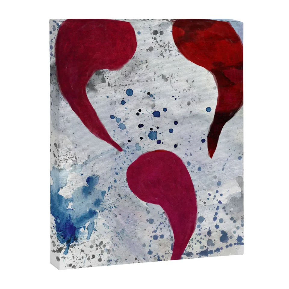 Society6 Triple Comma Club toile abstraite