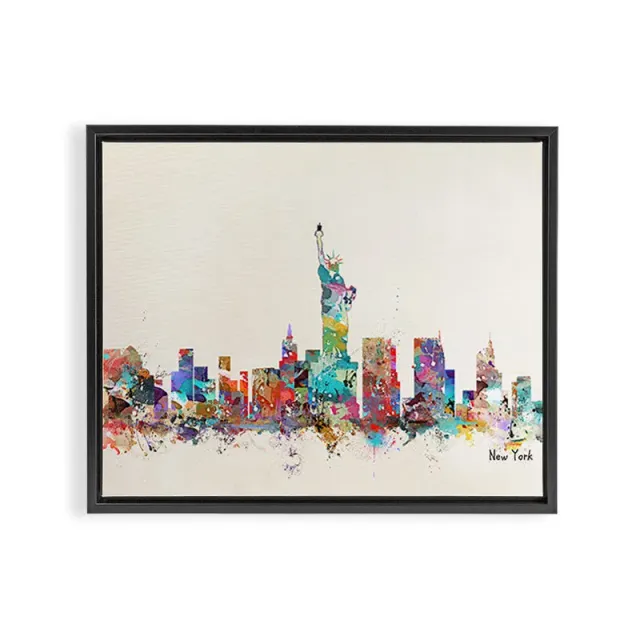 Society6 New York City Skyline toile encadrée