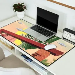 Society6 Desert Inn (UFO) tapis de bureau motel vintage
