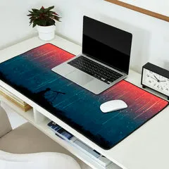 Society6 Meteor Rain tapis de bureau ciel