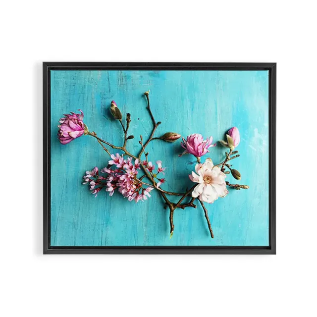 Society6 Flowers of Spring toile encadrée fleurs printanières