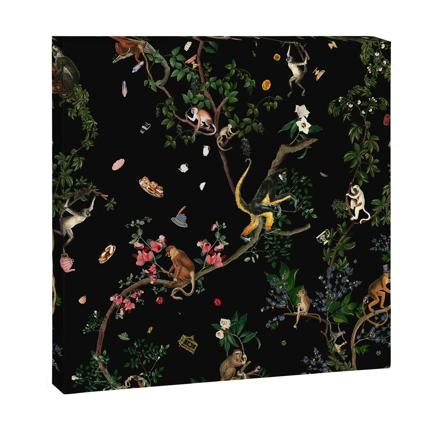 Society6 Monkey World toile sans cadre jungle