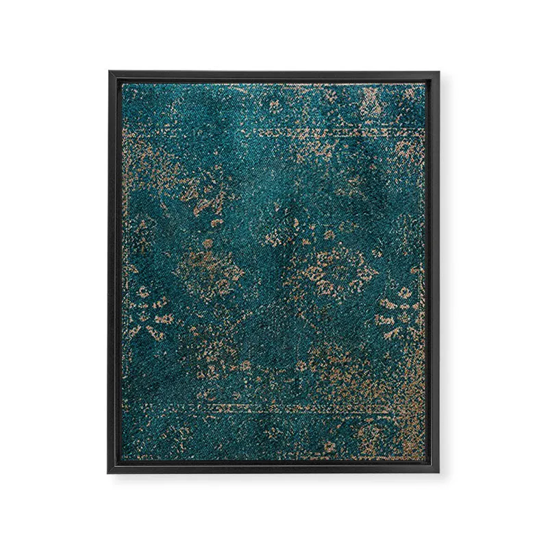 Society6 Babel toile encadrée motif tapis