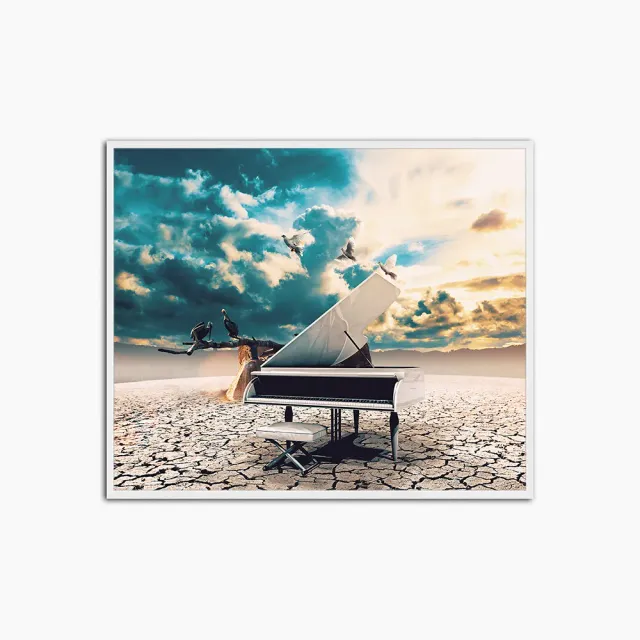 Any Image Liv Corday The Piano affiche encadrée surréaliste