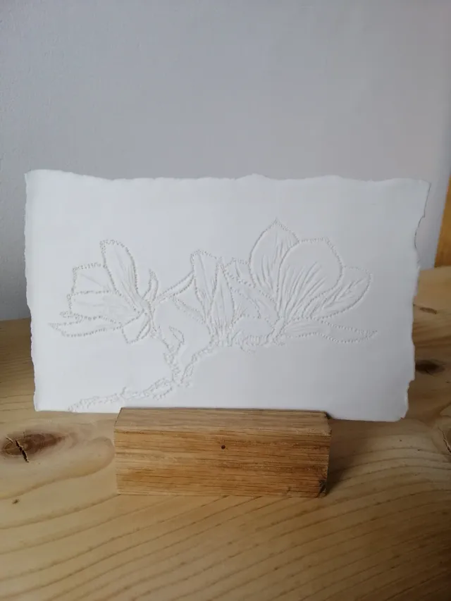 Sandrine Ramona Magnolia I lithophanie porcelaine 17x13 cm