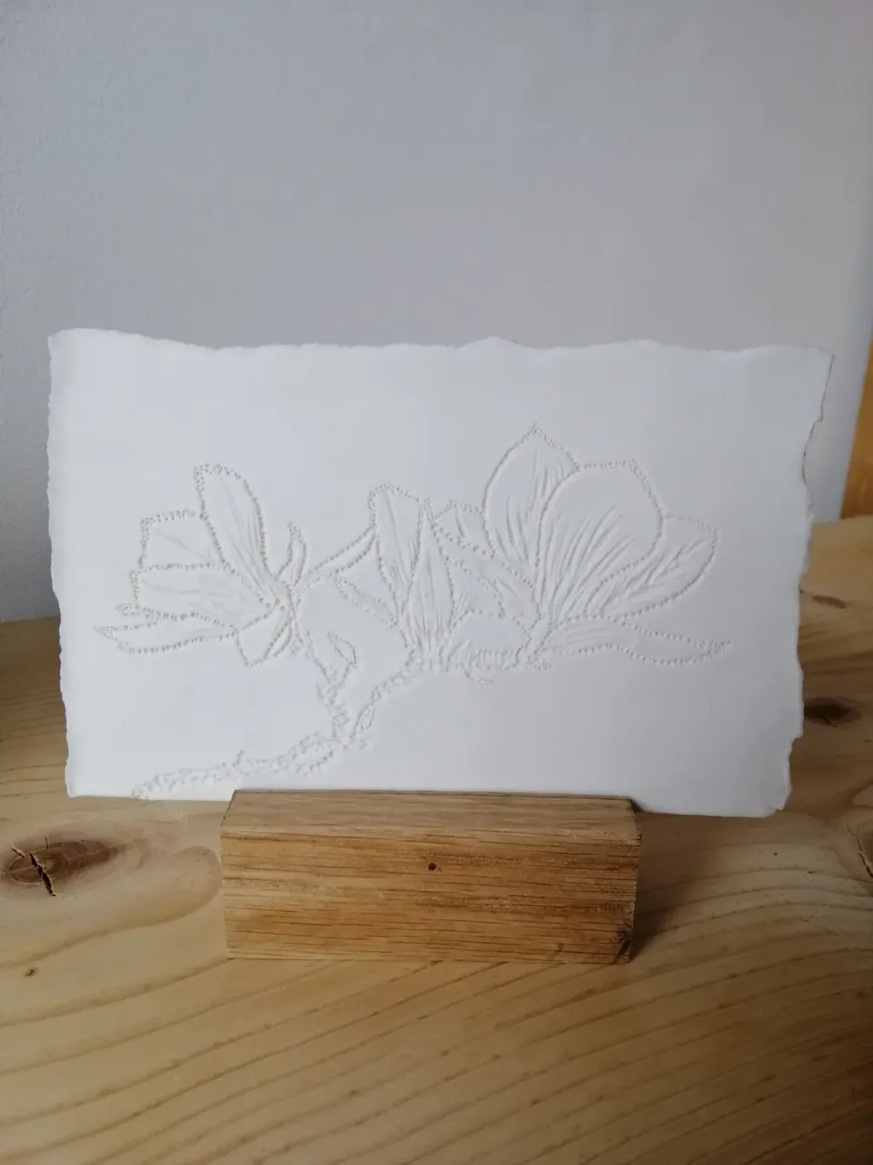 Sandrine Ramona Magnolia I lithophanie porcelaine 17x13 cm