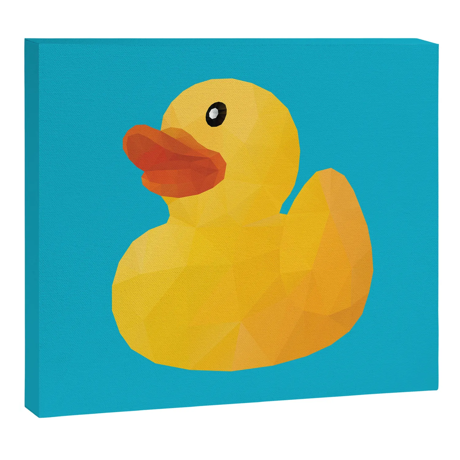 Society6 Rubber Duck toile canard polygonal
