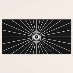 Society6 Big Brother (Inverted) tapis de bureau noir blanc