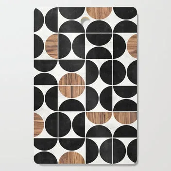 Society6 Mid-Century Modern Pattern No.1 tapis de bureau géométrique