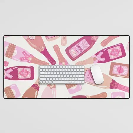 Society6 French Champagne Collection Pink tapis bureau rose