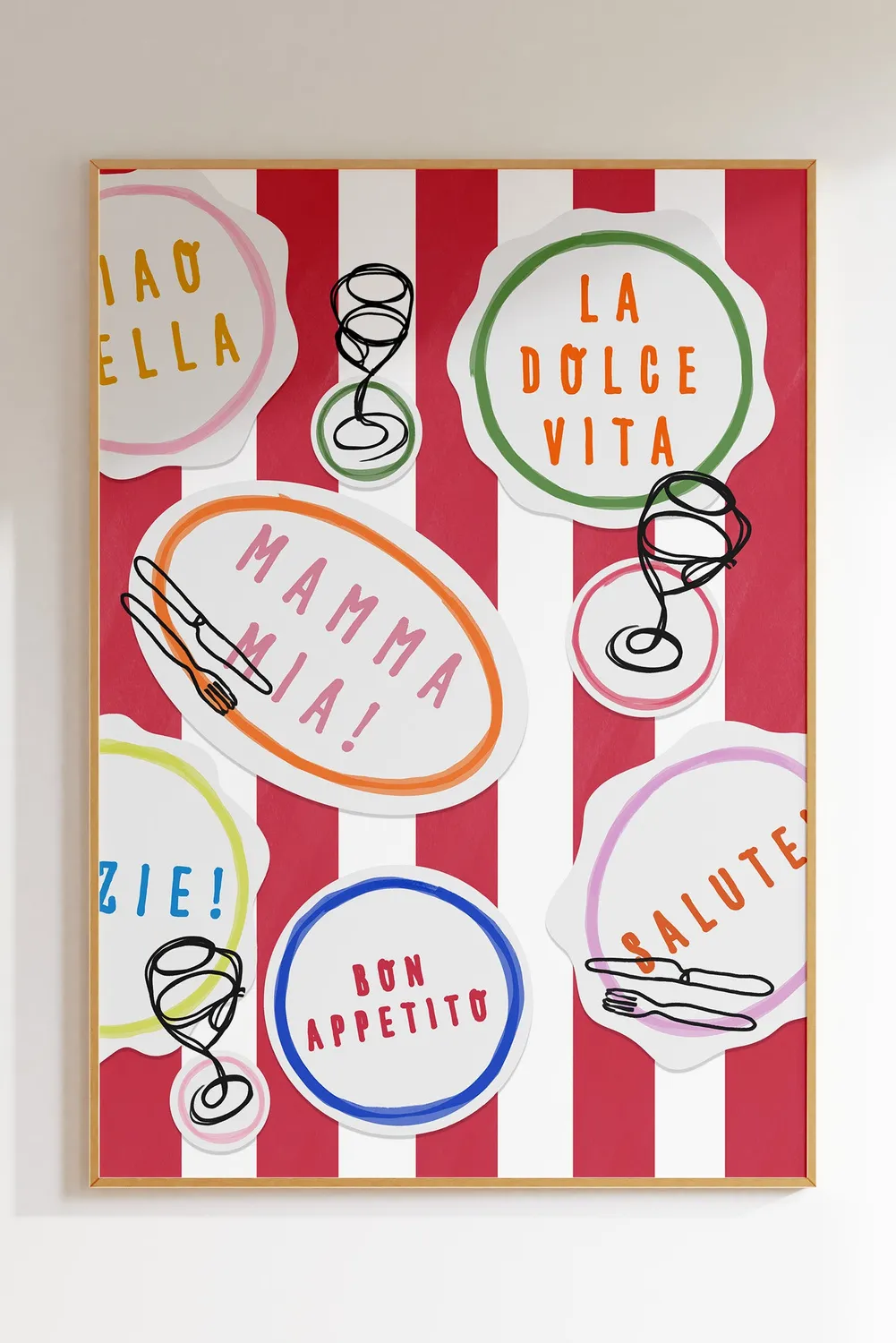 Maddison Ball La Dolce Vita affiche cuisine italienne