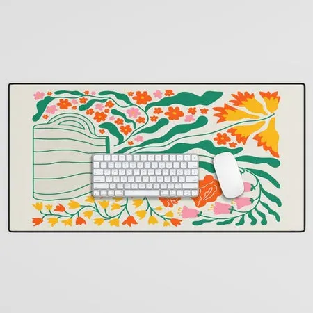 Society6 Flower Market 05 Los Angeles tapis de bureau bouquet