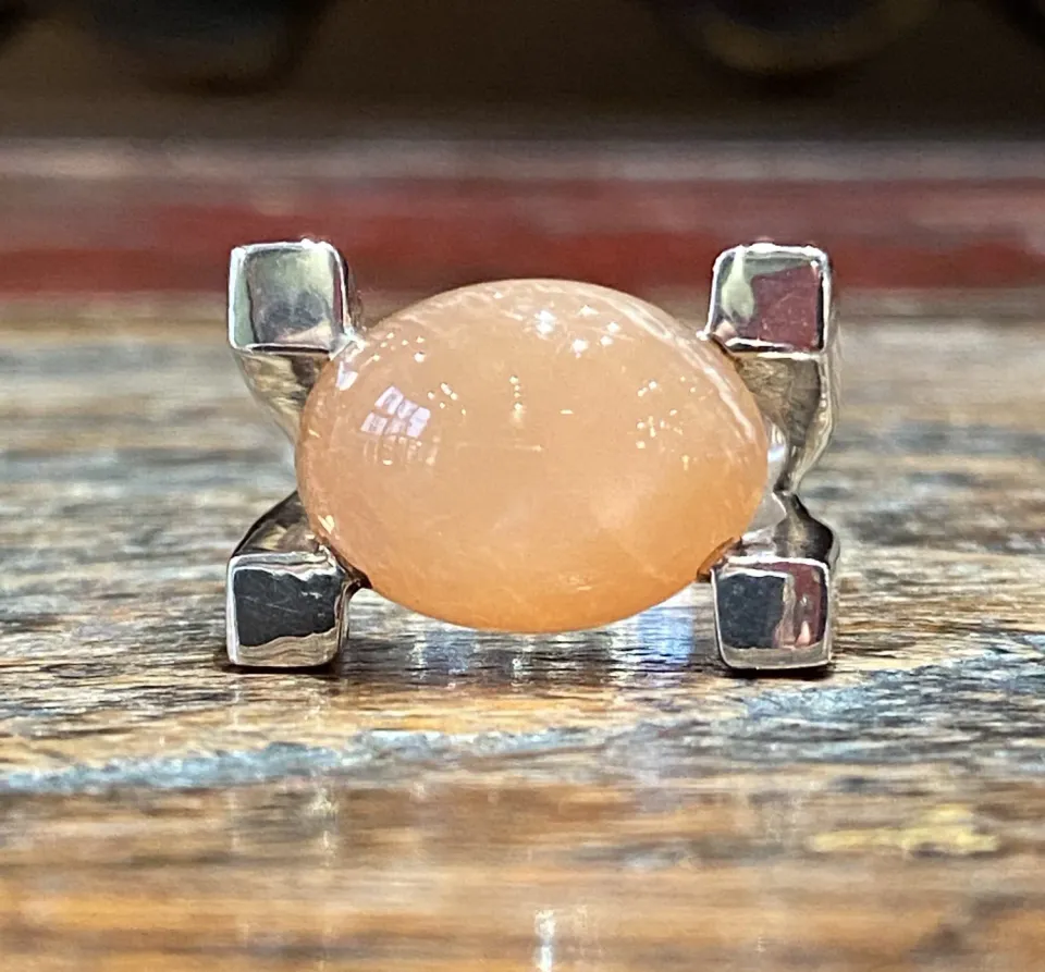 Galerie Kara Caramel bijou en pierre de lune et argent