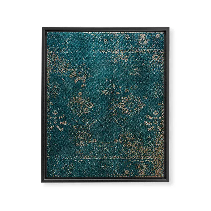 Society6 Babel toile encadrée motif tapis