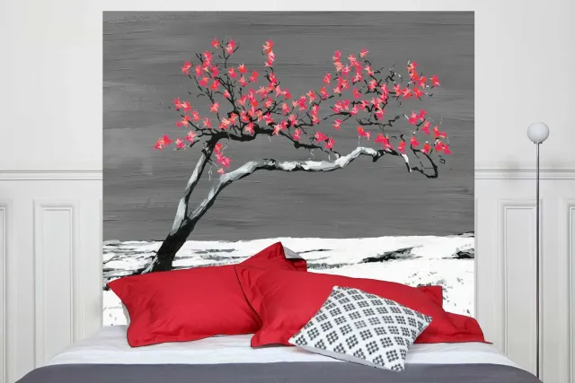 Mademoiselle Tiss Renaissance tête de lit tissu arbre