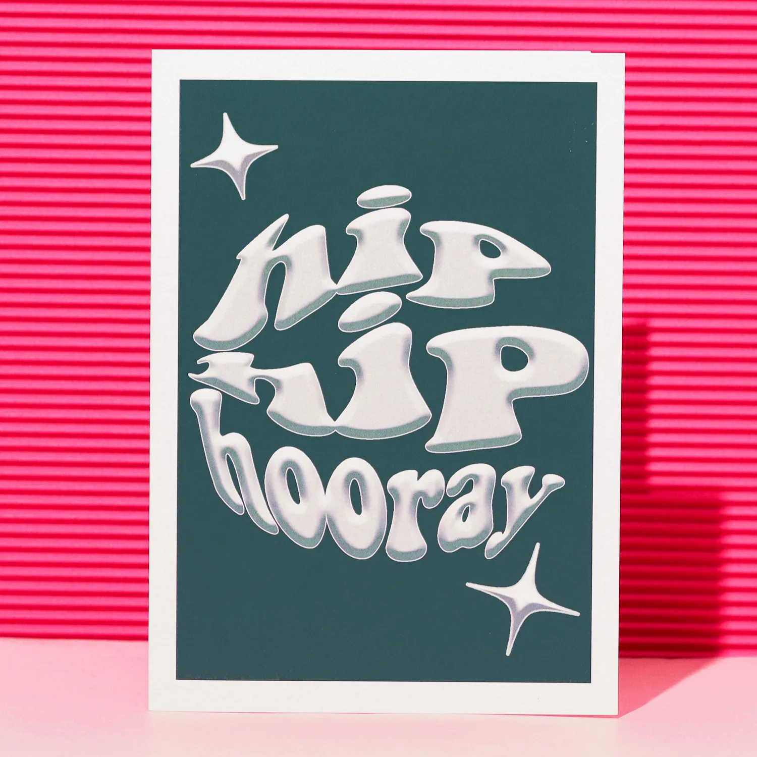 Maddison Ball Hip Hip Hooray carte A6 turquoise