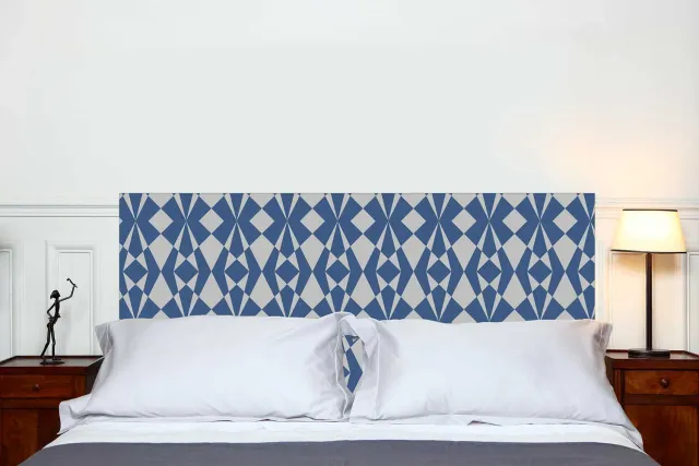 Mademoiselle Tiss Kaleidoscope tête de lit tissu tons doux
