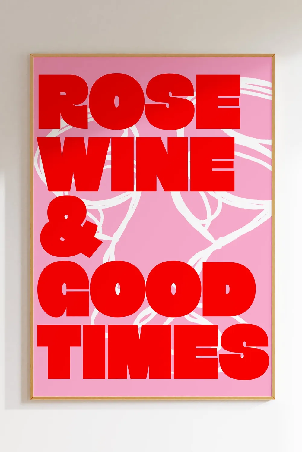 Maddison Ball Rose Wine & Good Times affiche bar