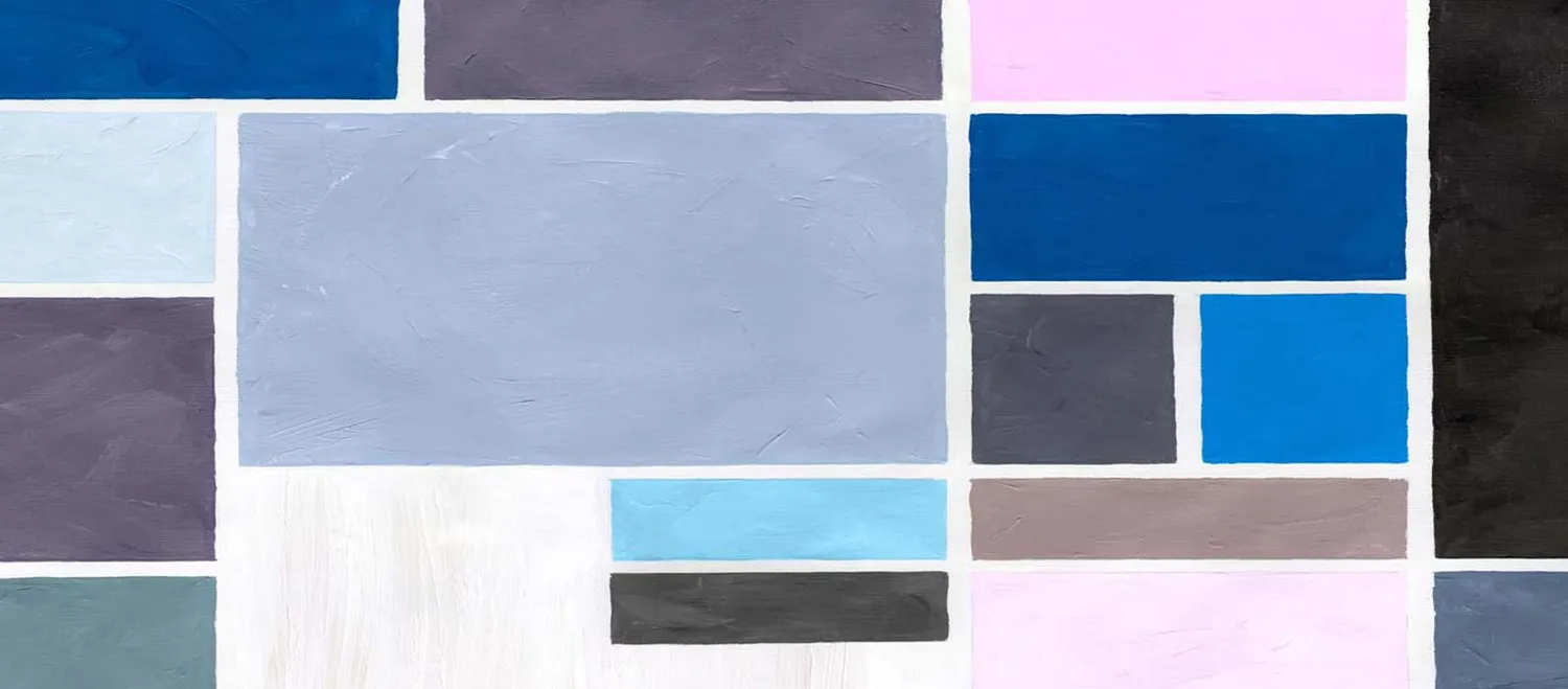 Mademoiselle Tiss Poudrées Bleue tête de lit tissu effet poudré