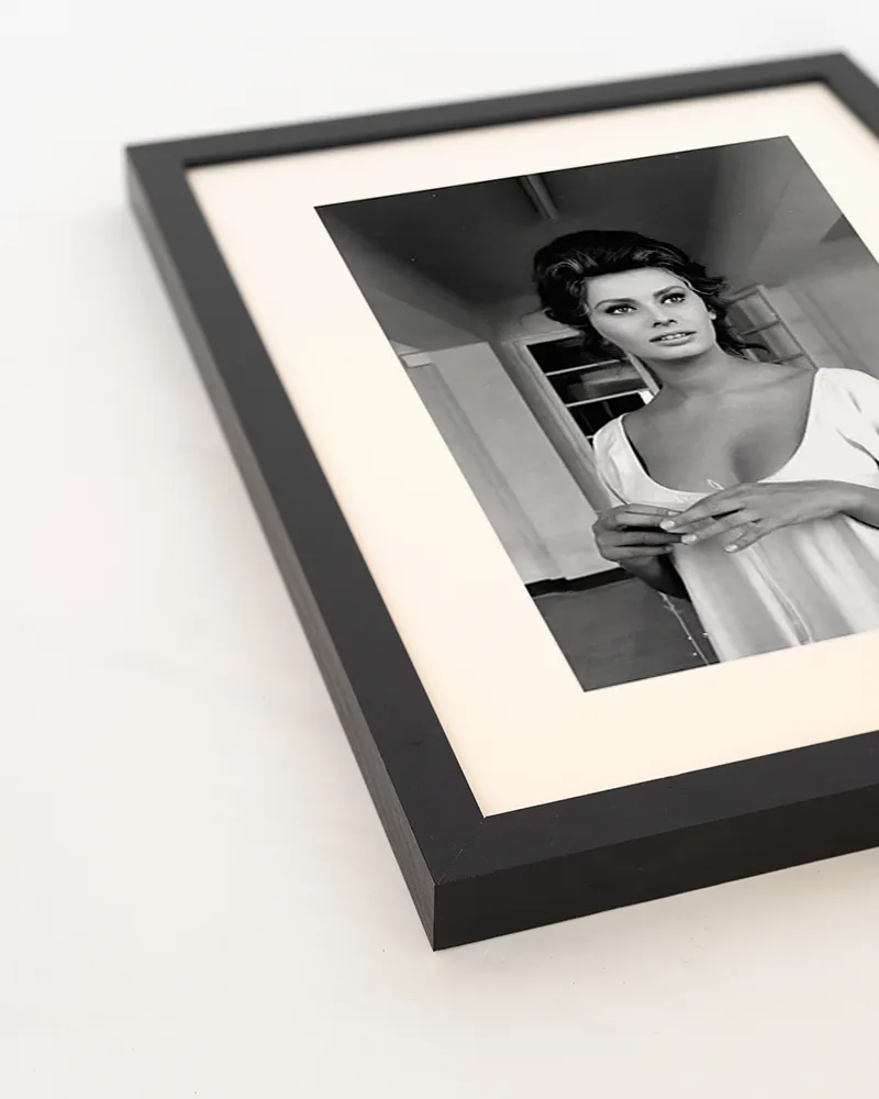 Any Image Sophia Loren Robe Blanche photo encadrée