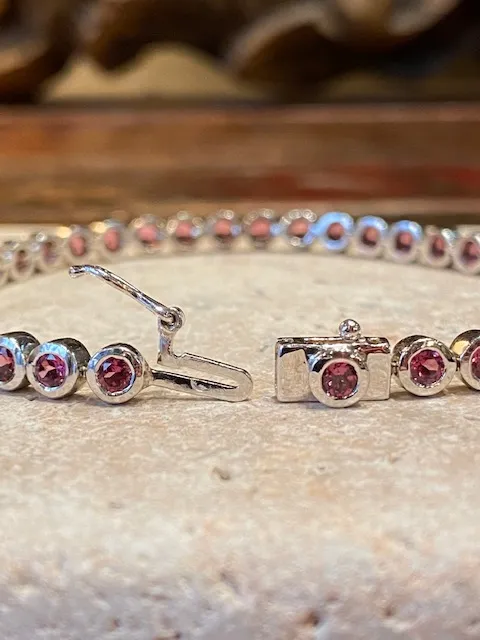 Galerie Kara bracelet argent rhodolite