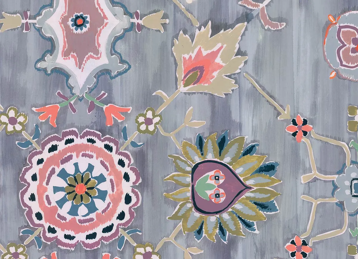 Mademoiselle Tiss Jaipur tête de lit tissu imprimé