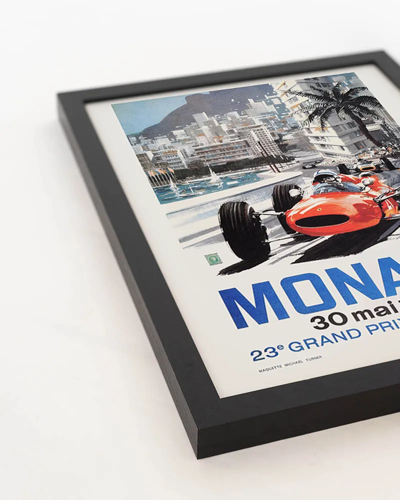 Any Image Monaco 1965 toile encadrée art graphique voiture