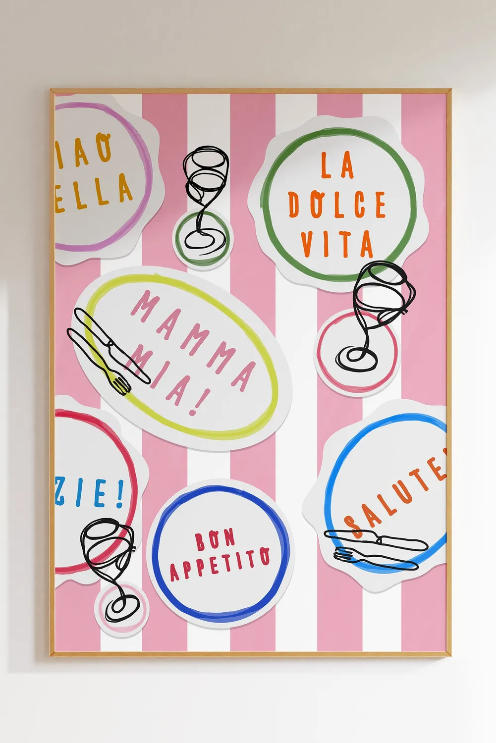 Maddison Ball La Dolce Vita affiche cuisine italienne