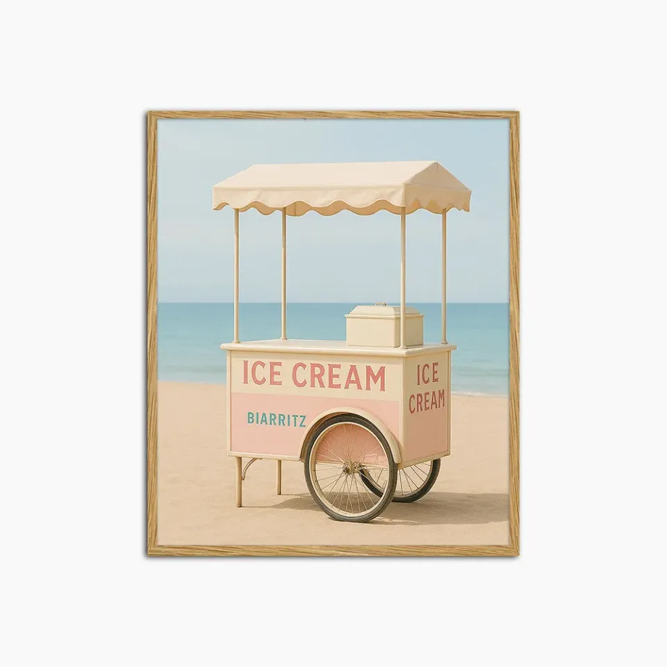 Any Image Pastel Dreams tirage encadré tons doux