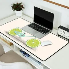 Society6 Acid (Blue) tapis de bureau vélo aquarelle