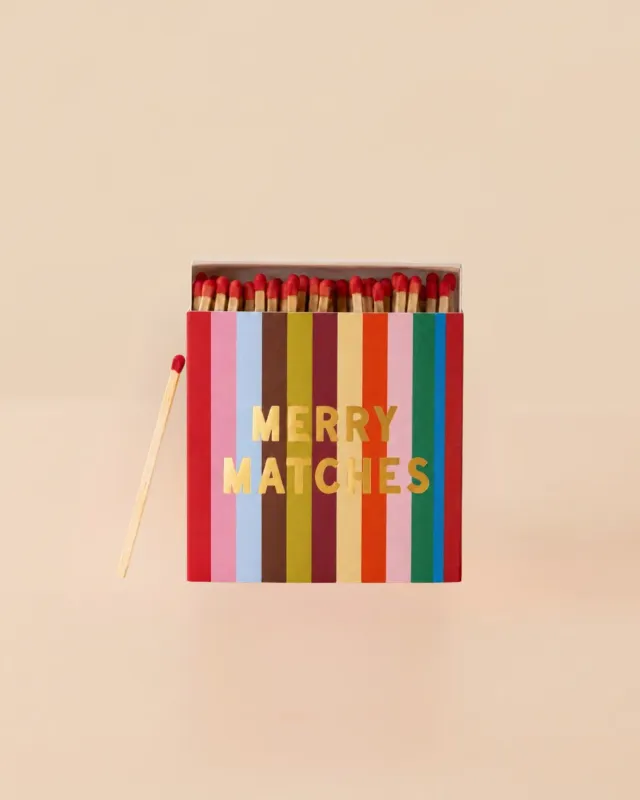 Maddison Ball Merry Matches boîte d'allumettes de Noël 130 pièces