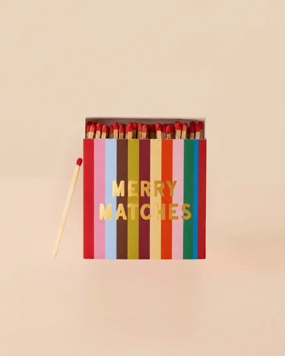 Maddison Ball Merry Matches boîte d'allumettes de Noël 130 pièces