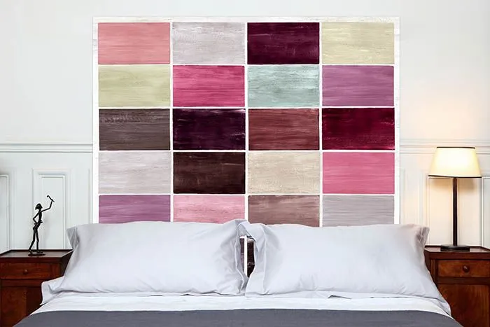 Mademoiselle Tiss Guimauves tête de lit tissu lavable