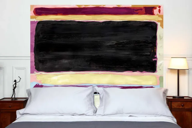 Mademoiselle Tiss Blackboard tête de lit tissu imprimé