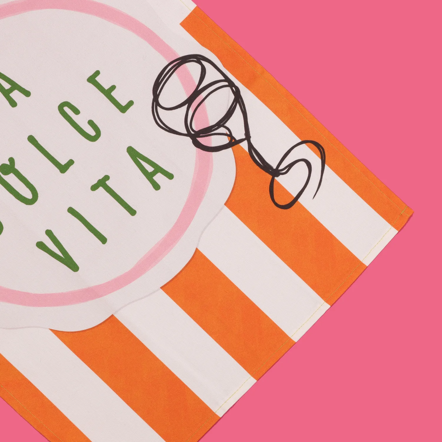 Maddison Ball La Dolce Vita torchon de cuisine en coton