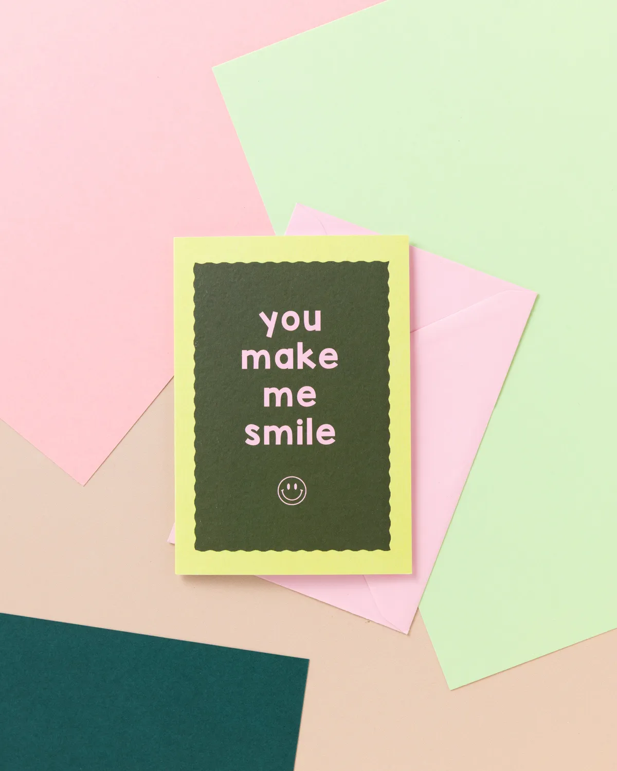 Maddison Ball You Make Me Smile carte A6 intérieur vierge