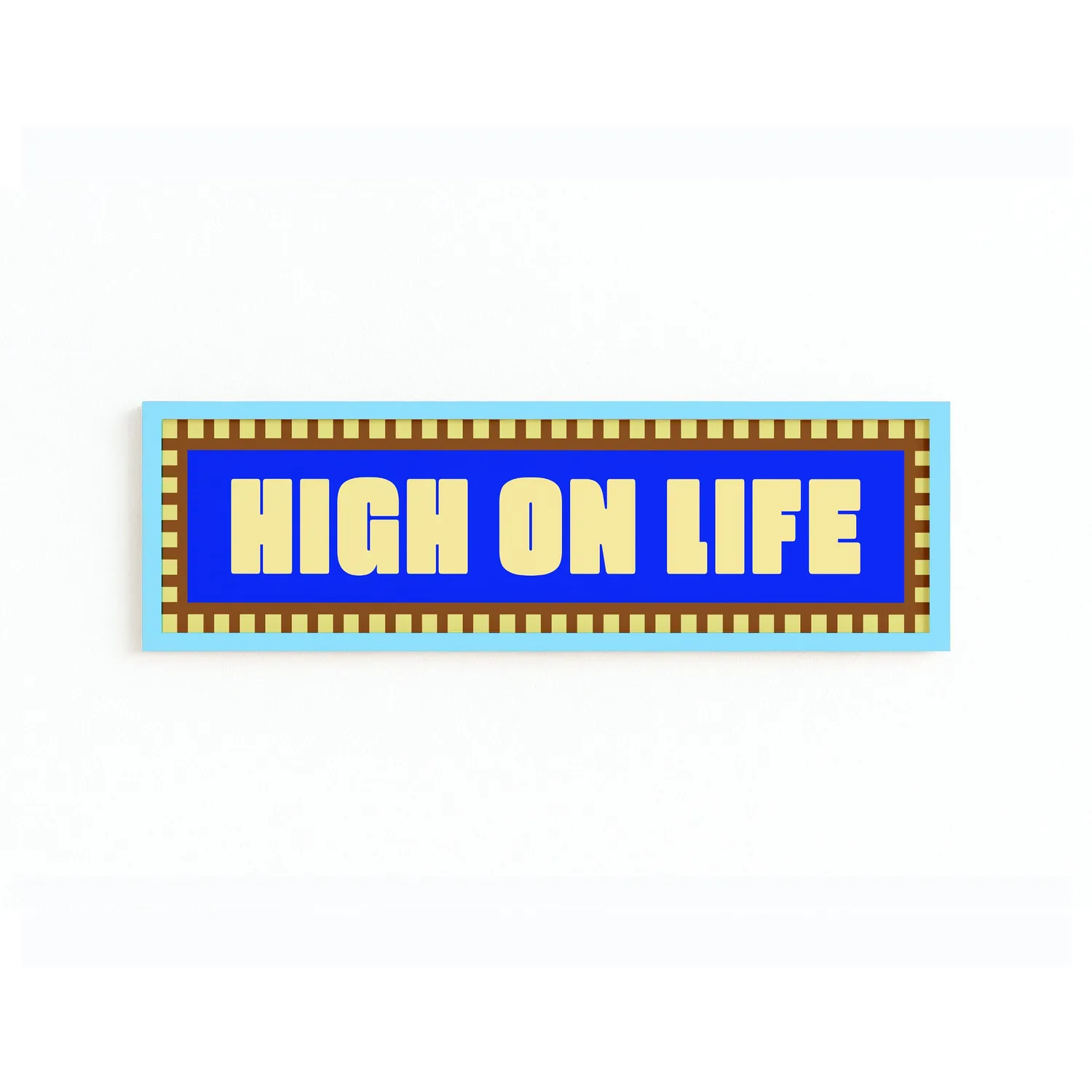 Maddison Ball High On Life tirage panoramique encadré 60x12 cm