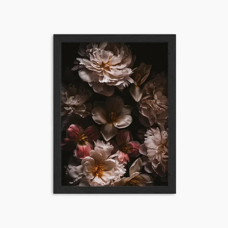 Any Image Baroque Flowers photo encadrée fleurs