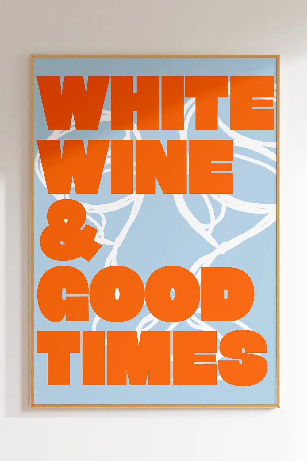 Maddison Ball White Wine Good Times affiche bar apéro