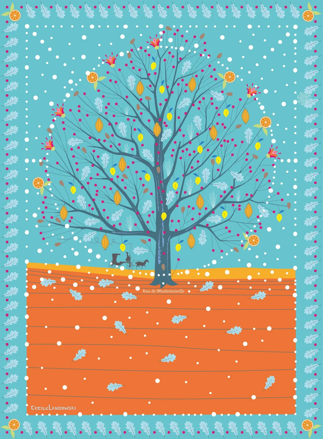 Mademoiselle Tiss Arbre Extraordinaire tête de lit 90 cm
