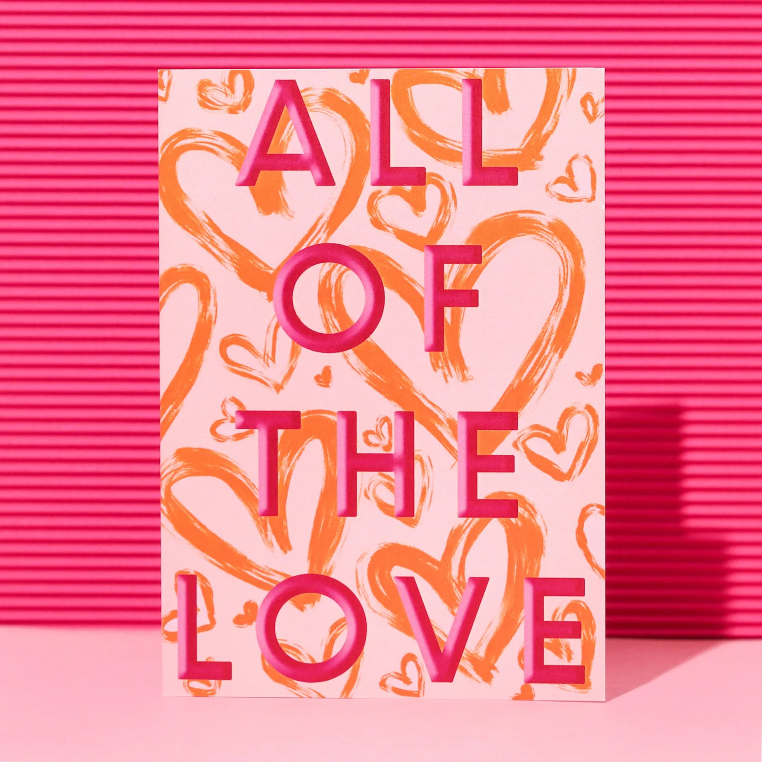 Maddison Ball All Of The Love carte orange et rose